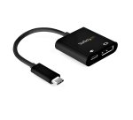 StarTech.com Adaptateur USB-C vers DisplayPort avec Power Delivery - Convertisseur Vidéo 8K 60Hz /4K 120Hz USB Type C vers DP 1.4 avec Chargement 60W PD Pass-Through - HBR3 - Compatible Thunderbolt 3
