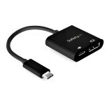 StarTech.com Adaptateur USB-C vers DisplayPort avec Power Delivery - Convertisseur Vidéo 8K 60Hz /4K 120Hz USB Type C vers DP 1.4 avec Chargement 60W PD Pass-Through - HBR3 - Compatible Thunderbolt 3