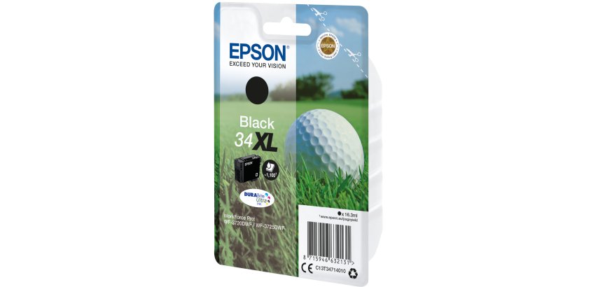 Epson Golf ball 34XL DURABrite Ultra Single Black Ink