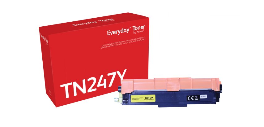 Toner EverydayTM di Xerox Giallo compatibile con Brother TN247Y, Alta capacità