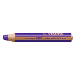 Crayon stabilo woody 3 in 1 multi-talents coloris violet