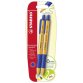 STABILO Penna a sfera Ecosostenibile - pointball - CO2 neutral - Pack da 2 - Blu