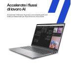 HP ZBook 8 G1ak 14 inch Mobile Workstation PC Wolf Pro Security Edition Copilot+ PC AMD Ryzen AI 7 PRO PRO 350 35,6 cm (14") WUXGA 32 GB DDR5-SDRAM 1 TB SSD Wi-Fi 7 (802.11be) Windows 11 Pro AI Workstation, AI PC Argento