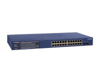 NETGEAR GS724TP-300EUS commutateur réseau Géré L2/L3/L4 Gigabit Ethernet (10/100/1000) Connexion Ethernet, supportant l'alimentation via ce port (PoE) Bleu