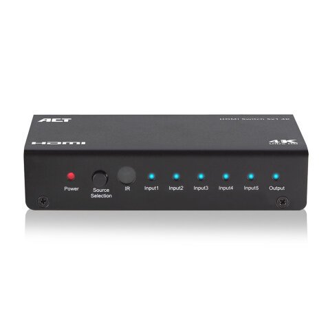 ACT 5 x 1 HDMI switch, 3D en 4K ondersteuning