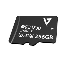 V7 Tarjeta Micro-SDXC U3 V30 A1 Clase 10 de 256GB + adaptador