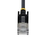 StarTech.com 15cm Black Ultra Slim Cat6A Ethernet Cable, 10 Pack, Snagless, FTP, Pure Bare Copper Wire, 34AWG Ultra Slim RJ45 Network Patch Cord, Individually Tested