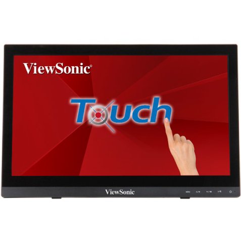 Viewsonic TD1630-3 pantalla para PC 39,6 cm (15.6") 1366 x 768 Pixeles HD LCD Pantalla táctil Multi-usuario Negro