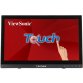 Viewsonic TD1630-3 écran plat de PC 39,6 cm (15.6") 1366 x 768 pixels HD LCD Écran tactile Multi-utilisateur Noir
