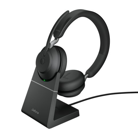 Jabra Evolve2 65 Auriculares Inalámbrico Diadema Oficina/Centro de llamadas USB Tipo C Bluetooth Base de carga
