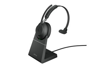 Jabra Evolve2 65 Auriculares Inalámbrico Diadema Oficina/Centro de llamadas USB tipo A Bluetooth Base de carga