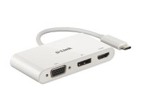 D-Link DUB-V310 station d'accueil Avec fil USB 3.2 Gen 1 (3.1 Gen 1) Type-C Blanc