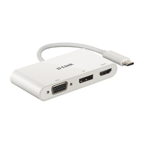 D-Link DUB-V310 base para portátil y replicador de puertos Alámbrico USB 3.2 Gen 1 (3.1 Gen 1) Type-C Blanco