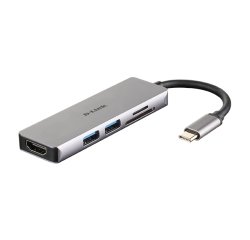 D-Link DUB-M530 Alámbrico USB 3.2 Gen 1 (3.1 Gen 1) Type-C Aluminio