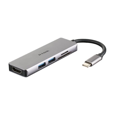D-Link DUB-M530 station d'accueil Avec fil USB 3.2 Gen 1 (3.1 Gen 1) Type-C Aluminium