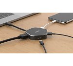 D-Link DUB-M420 station d'accueil Avec fil Thunderbolt 3 Aluminium, Noir