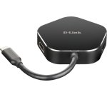 D-Link DUB-M420 station d'accueil Avec fil Thunderbolt 3 Aluminium, Noir