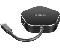 D-Link DUB-M420 station d'accueil Avec fil Thunderbolt 3 Aluminium, Noir