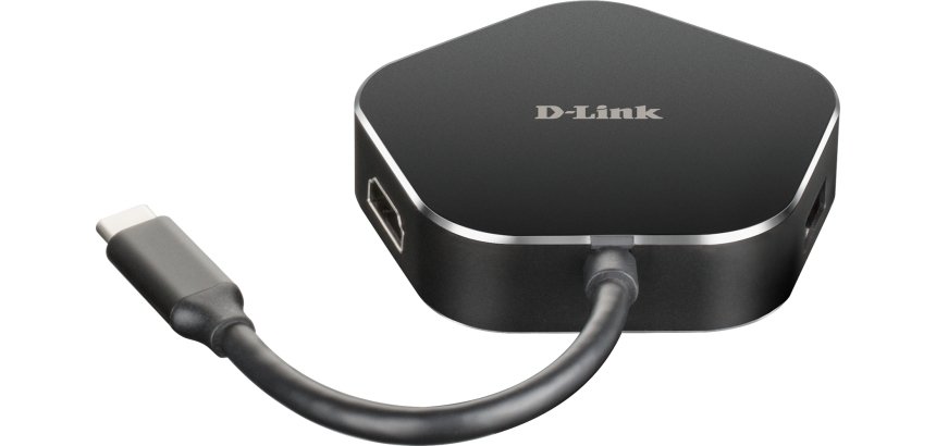 D-Link DUB-M420 station d'accueil Avec fil Thunderbolt 3 Aluminium, Noir