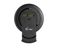 i-tec Built-in Desktop Fast Charger, USB-C PD 3.0 + 3x USB 3.0 QC3.0, 96 W