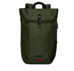 Nilox NXBPODECO laptop case 39.6 cm (15.6") Backpack Green