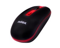 Nilox MOUSE WIRELESS BLACK/RED 1600 DPI