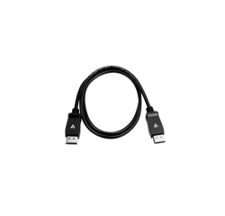 V7 Cable de vídeo negro Pro DisplayPort macho a DisplayPort macho 1m