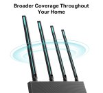 TP-Link Archer C80 wireless router Gigabit Ethernet Dual-band (2.4 GHz / 5 GHz) Black