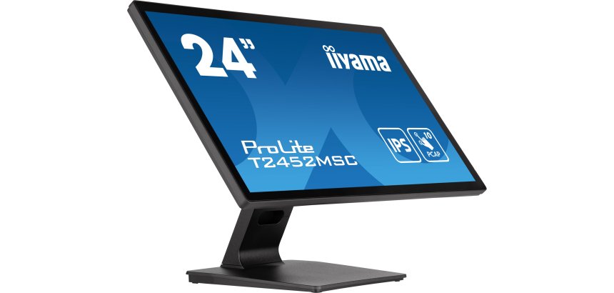 iiyama ProLite T2452MSC-B1 écran plat de PC 60,5 cm (23.8") 1920 x 1080 pixels Full HD LCD Écran tactile Multi-utilisateur Noir