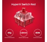 HyperX Alloy Origins Core PBT HX Red - Clavier de jeu mécanique