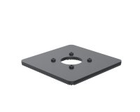 Ergonomic Solutions SpacePole POS SPM144-02 accesorio para terminal de punto de venta Base POS Negro Metal