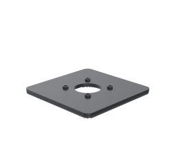 Ergonomic Solutions SpacePole POS SPM144-02 accesorio para terminal de punto de venta Base POS Negro Metal
