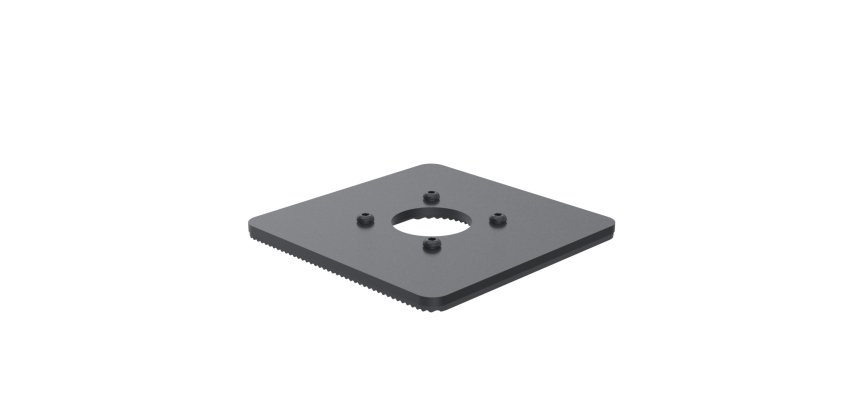 Ergonomic Solutions SpacePole POS SPM144-02 accesorio para terminal de punto de venta Base POS Negro Metal