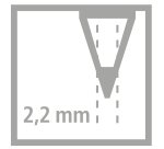 Crayon graphite GREENgraph, hexagonal, dureté: HB