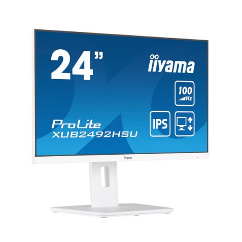 iiyama XUB2492HSU-W6 écran plat de PC 60,5 cm (23.8") 1920 x 1080 pixels Full HD LED Blanc