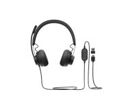 Logitech 981-000875 auricular y casco Auriculares Alámbrico Diadema Llamadas/Música USB Tipo C Grafito