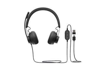 Logitech Zone Wired UC Auriculares Alámbrico Diadema Llamadas/Música USB Tipo C Grafito