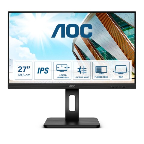 AOC P2 27P2Q pantalla para PC 68,6 cm (27") 1920 x 1080 Pixeles Full HD LED Negro