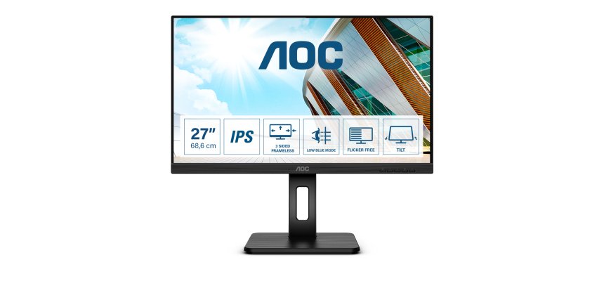 AOC P2 Q27P2Q écran plat de PC 68,6 cm (27") 2560 x 1440 pixels Quad HD LED Noir