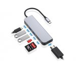 Conceptronic DONN02G base para portátil y replicador de puertos USB 3.2 Gen 1 (3.1 Gen 1) Type-C Aluminio