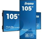 iiyama LH10551UWS-B1AG Écran d'affichage dynamique Écran plat de signalisation numérique 2,67 m (105") LED 500 cd/m² UltraWide 5K HD Noir 24/7