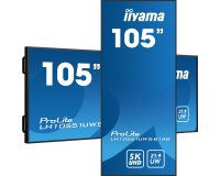 iiyama LH10551UWS-B1AG Écran d'affichage dynamique Écran plat de signalisation numérique 2,66 m (104.7") LED 500 cd/m² UltraWide 5K HD Noir 24/7