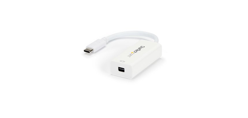 StarTech.com USB-C to Mini DisplayPort Adapter - 4K 60Hz - White - USB 3.1 Type-C to Mini DP Adapter - Upgraded Version is CDP2MDPEC