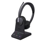 Yealink WH64 Dual Teams Auricolare Wireless A Padiglione Ufficio USB tipo-C Bluetooth Nero