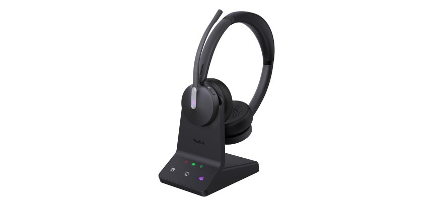 Yealink WH64 Dual Teams Auricolare Wireless A Padiglione Ufficio USB tipo-C Bluetooth Nero