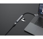 Equip 128960 hub di interfaccia USB 3.2 Gen 1 (3.1 Gen 1) Type-A 5000 Mbit/s Nero, Grigio