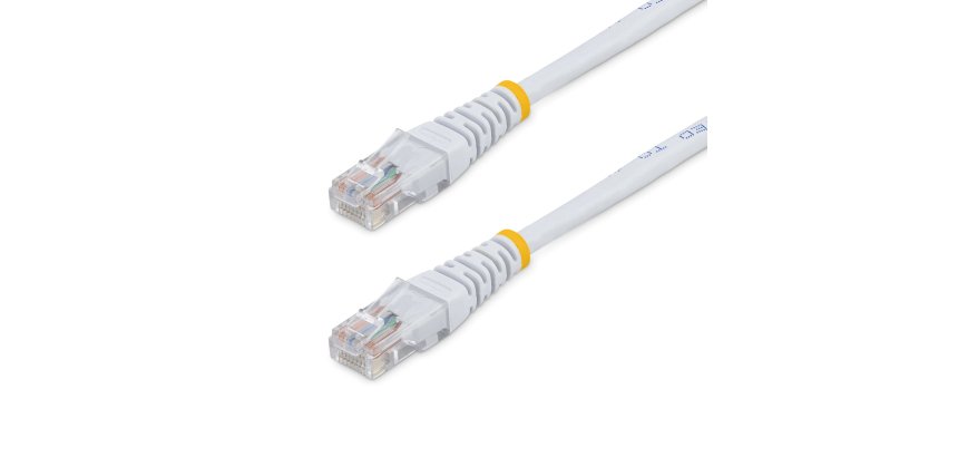 StarTech.com Cable de Red Ethernet 15m UTP Patch Cat5e Cat 5e RJ45 Moldeado - Blanco