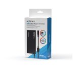 AISENS ASLC-90WAUTO-BK adaptador e inversor de corriente Interior 90 W Negro