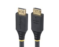 StarTech.com Câble HDMI Haut Débit de 6m avec Connecteur à Pince, 4K 60Hz/1440p 144Hz, HDR10/HDCP 2.2/ARC, 18Gbps, UHD HDMI 2.0, Cordon pour TV/Moniteur/Écran, Gaine TPE