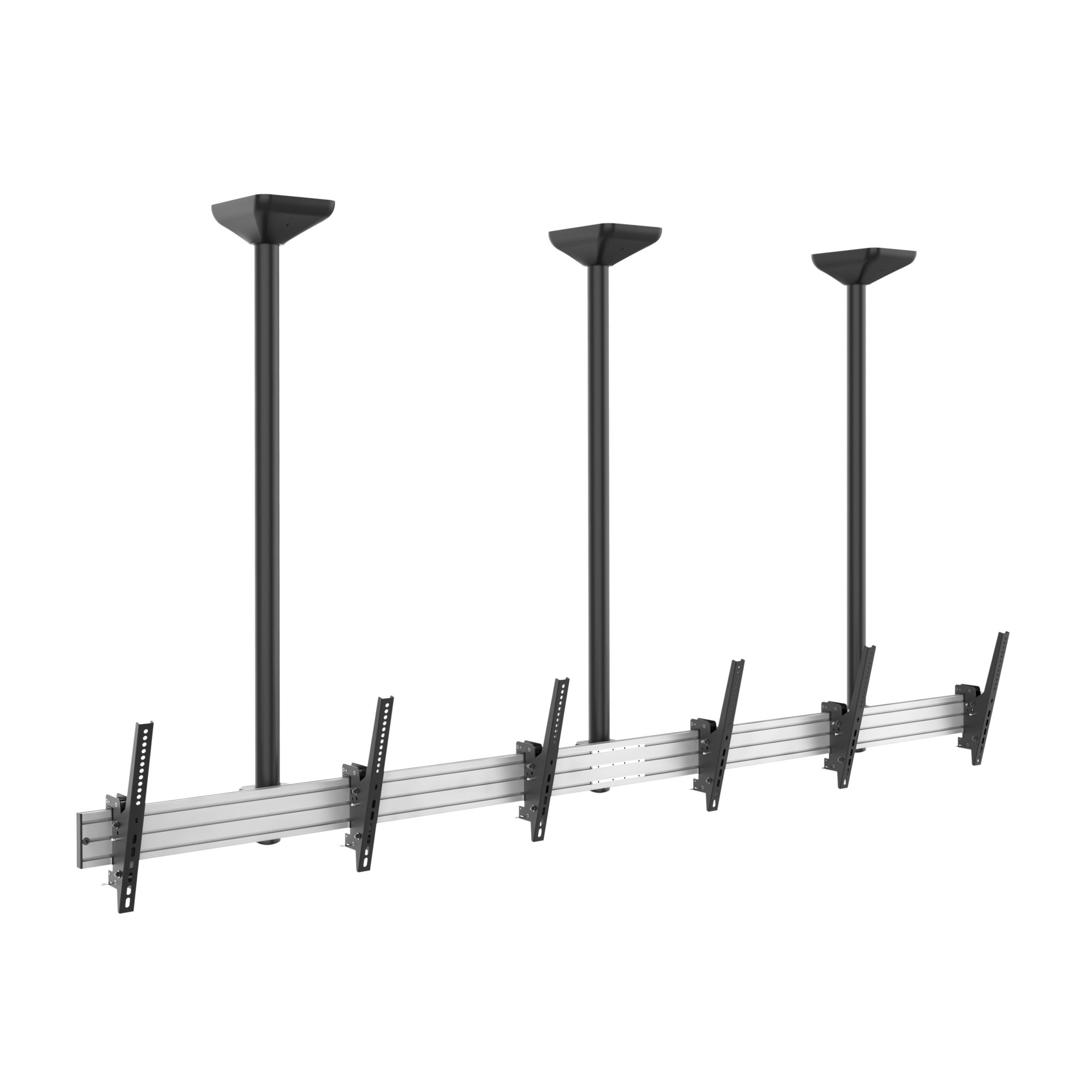 Equip Montaggio a soffitto a tre schermi da 45” a 50”